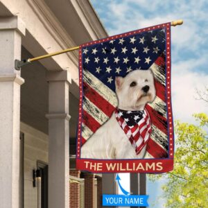 West Highland White Terrier Personalized Garden Flag Custom Dog Flags Dog Lovers Gifts for Him or Her 2
