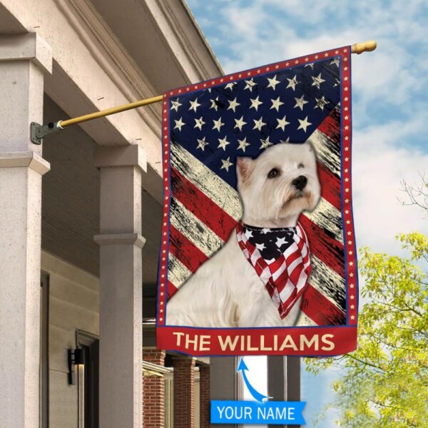 West Highland White Terrier Personalized Garden Flag – Custom Dog Flags – Dog Lovers Gifts for Him or Her