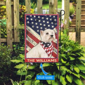 West Highland White Terrier Personalized Garden Flag Custom Dog Flags Dog Lovers Gifts for Him or Her 3