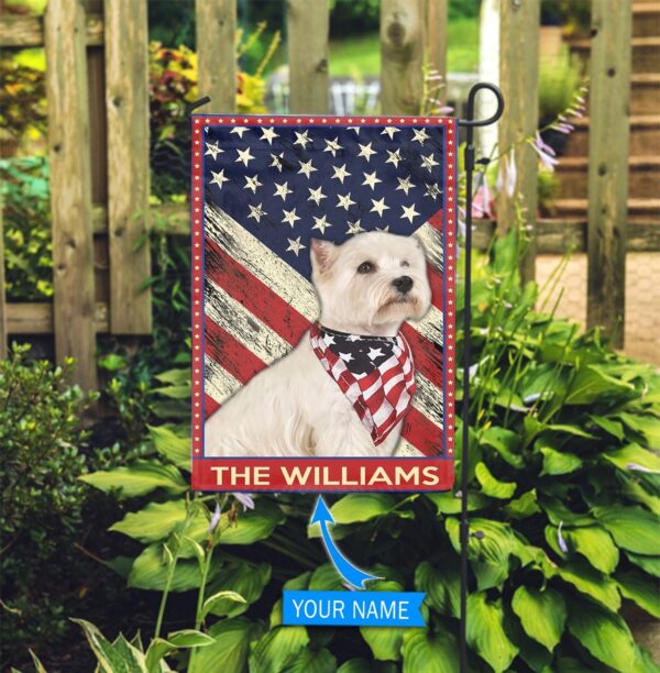 West Highland White Terrier Personalized Garden Flag – Custom Dog Flags – Dog Lovers Gifts for Him or Her