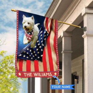 West Highland White Terrier Personalized House Flag Garden Dog Flag Personalized Dog Garden Flags 2