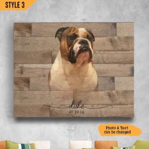 When Tomorrow Starts Without Me Don’t Think We’re Far Apart Dog Horizontal Canvas – Personalized Wall Art Canvas – Gifts for Dog Mom