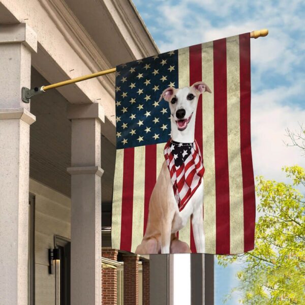 Whippet House Flag – Garden Dog Flag – Dog Owner Gift Ideas