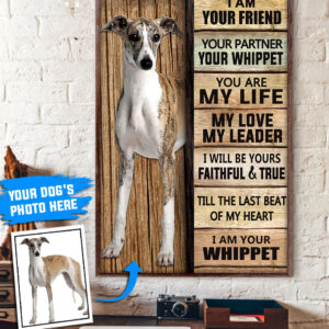 Whippet Personalized Poster Canvas Dog Canvas Wall Art Dog Lovers Gifts For Him Or Her 1
