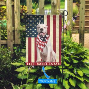 White Boxer Personalized Flag Personalized Dog Garden Flags Dog Lovers Gifts for Him or Her 2