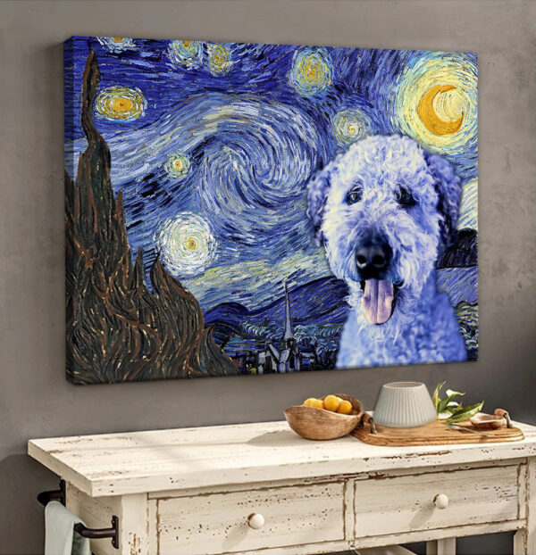 Whoodle Poster & Matte Canvas – Dog Wall Art Prints – Painting On Canvas