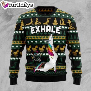 Yoga Unicorn Ugly Christmas Sweater – Funny Family Sweater Gifts- Lover Xmas Sweater Gift
