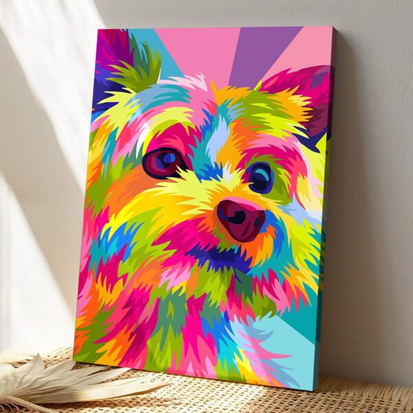 Yorkshire Dog Pop Art – Dog Picture – Dog Canvas Poster – Dog Wall Art – Gifts For Dog Lovers – Furlidays