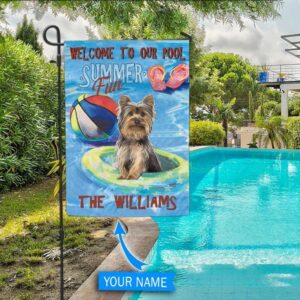 Yorkshire Terrier Personalized Flag For Pools…