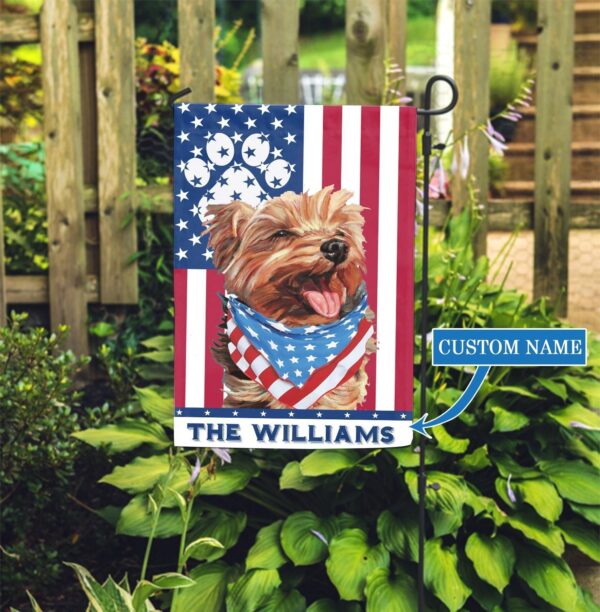Yorkshire Terrier Personalized Garden Flag – Garden Dog Flag – Personalized Dog Garden Flags