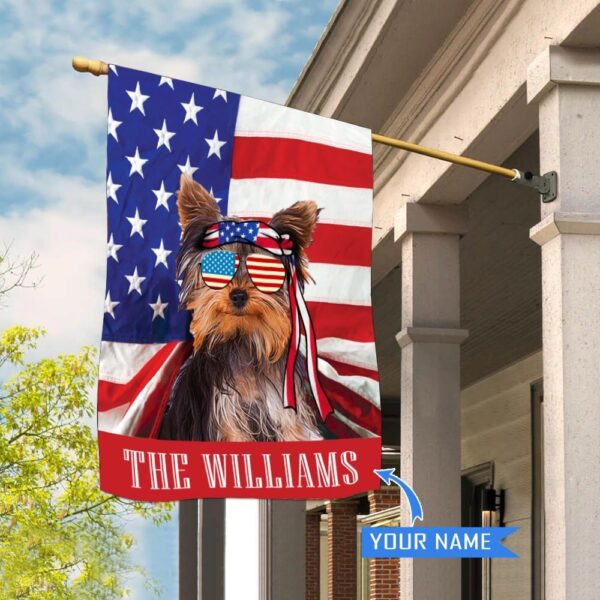 Yorkshire Terrier Personalized House Flag – Personalized Dog Garden Flags – Dog Lovers Gifts for Him or Her