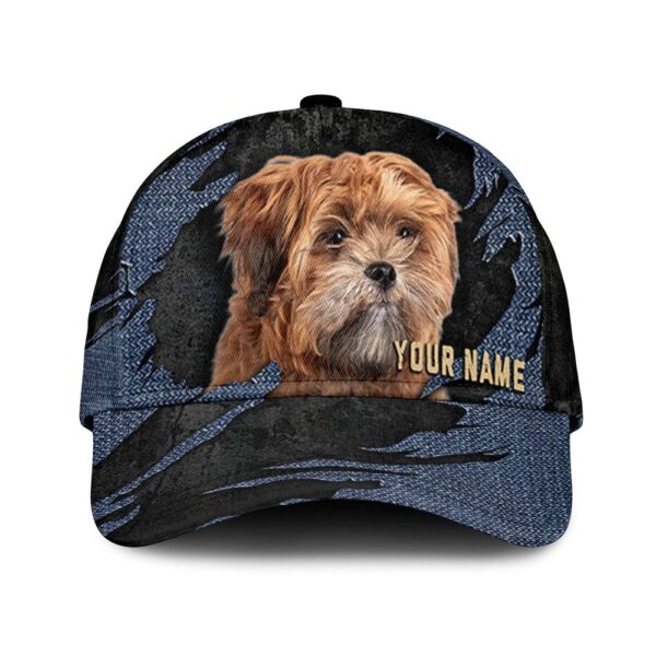Zuchon Jean Background Custom Name & Photo Dog Cap – Classic Baseball Cap All Over Print – Gift For Dog Lovers