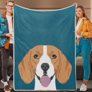 Blanket With Dogs Face – Beagle…