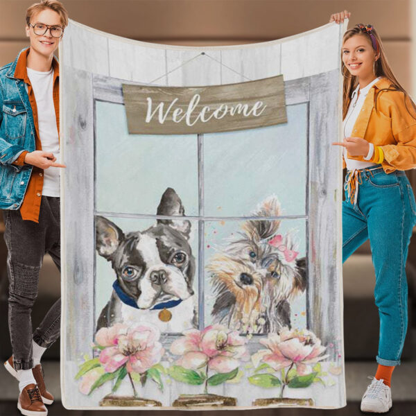 Dog Blankets – Doggy Welcome – Dog Blankets For Sofa – Dog Fleece Blanket – Furlidays