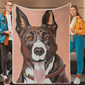 Dog Painting Blanket – Dog Throw…