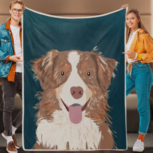 Dog In Blanket – Australian Shepherd…