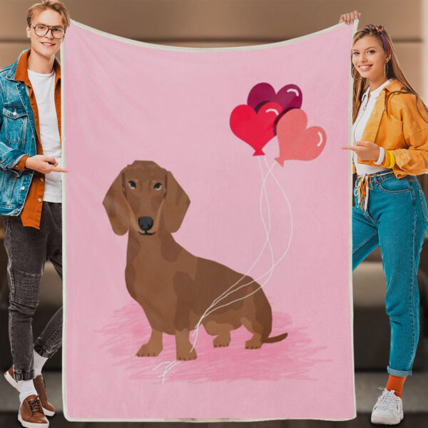 Dog Throw Blanket – Dachshund – Dog In Blanket – Dog Blankets For Sofa – Dog Blankets – Furlidays