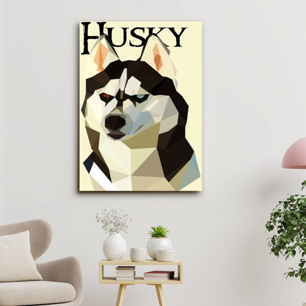 Husky – Dog Pictures – Dog Canvas Poster – Dog Wall Art – Gifts For Dog Lovers – Furlidays
