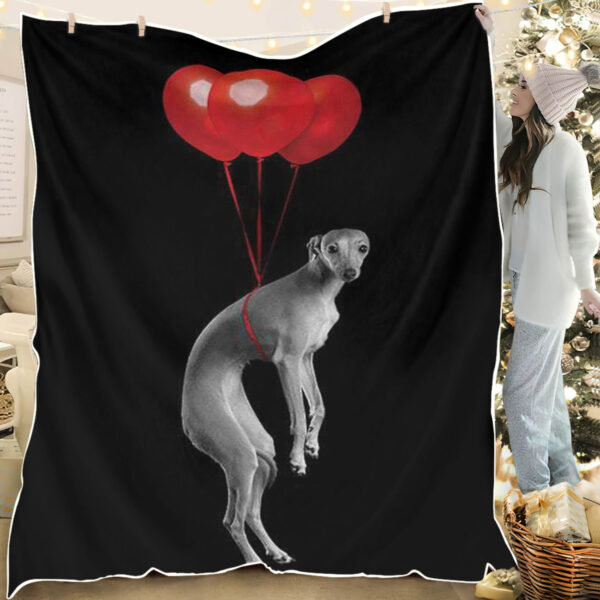 Dog Fleece Blanket – Party Dog – Blanket With Dogs Face – Dog Throw Blanket – Dog Painting Blanket – Furlidays