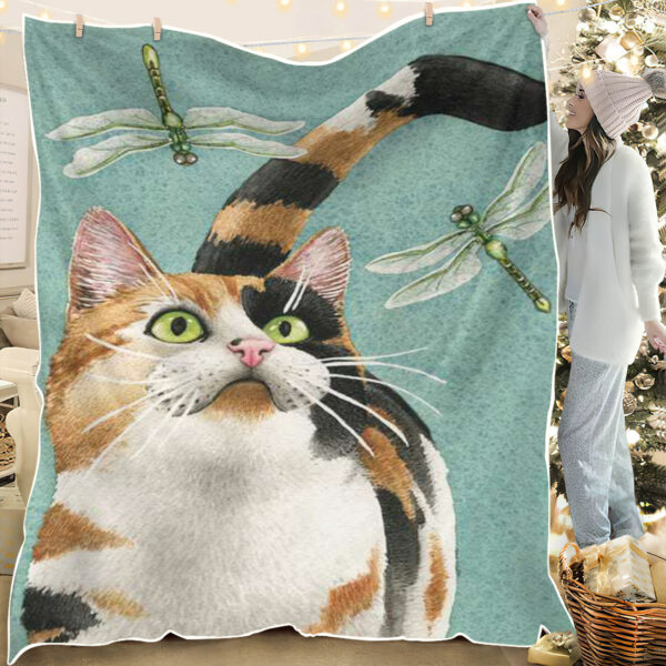 Cats Blanket – Catch Me If You Can – Blanket With Cats On It – Cat In Blanket – Cat Fleece Blanket – Furlidays