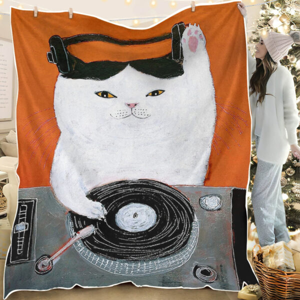 Cat Blanket – Cat Fleece Blanket – Cat Blanket For Couch – Cat In Blanket – Blanket With Cats On It – Furlidays