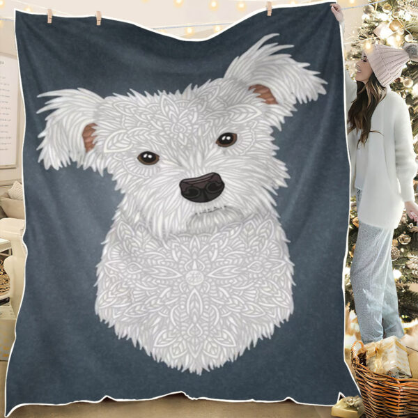 Dog Blankets For Sofa – Ripley – Dog Throw Blanket – Dog Face Blanket – Dog Fleece Blanket – Furlidays