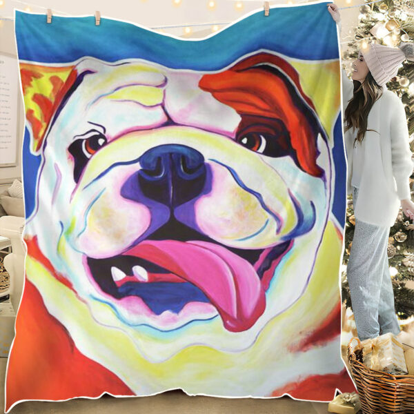 blanket with dogs on it – Bully – dog throw blanket – dog blankets – Furlidays