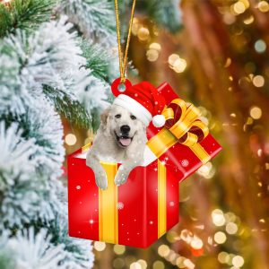 Great Pyrenees In Red Gift Box…