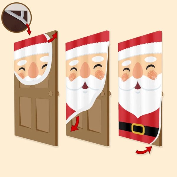 Merry Christmas Golden Retriever Door Cover – Xmas Gifts For Pet Lovers – Christmas Decor