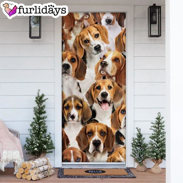 A Bunch Of Beagles Door Cover Great Gift Idea For Dog Lovers – Dog Memorial Gift