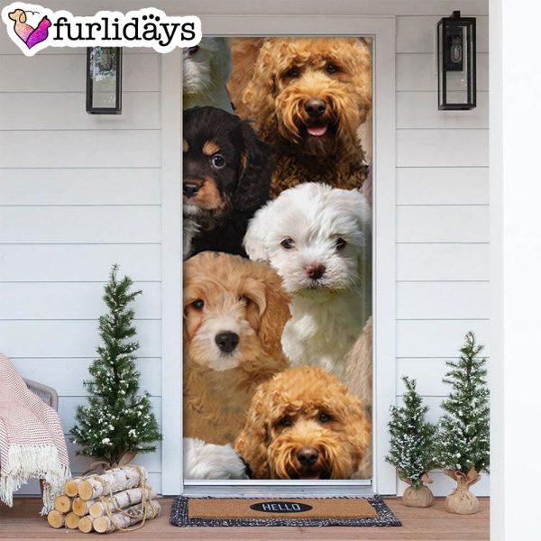 A Bunch Of Cavapoos Door Cover Great Gift Idea For Dog Lovers – Dog Memorial Gift