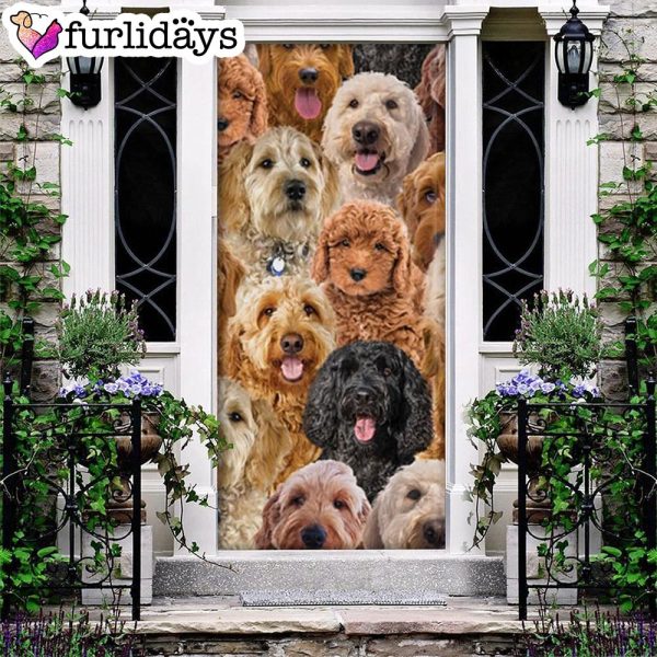 A Bunch Of Goldendoodles Door Cover Great Gift Idea For Dog Lovers – Dog Memorial Gift