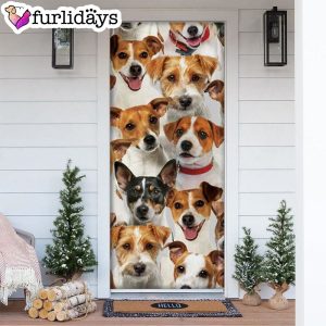 A Bunch Of Jack Russell Terriers Door Cover Great Gift Idea For Dog Lovers Dog Memorial Gift