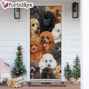 A Bunch Of Poodles Door Cover Great Gift Idea For Dog Lovers Dog Memorial Gift