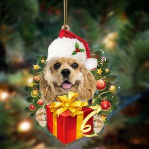 American Cocker Spaniel Give Gifts Hanging…