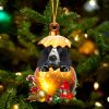 American Cocker Spaniel In Golden Egg Christmas Ornament – Car Ornament – Unique Dog Gifts For Owners