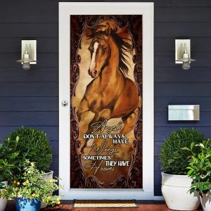 Angels Don t Always Have Wings Sometimes They Have Hooves Door Cover Unique Gifts Doorcover 1