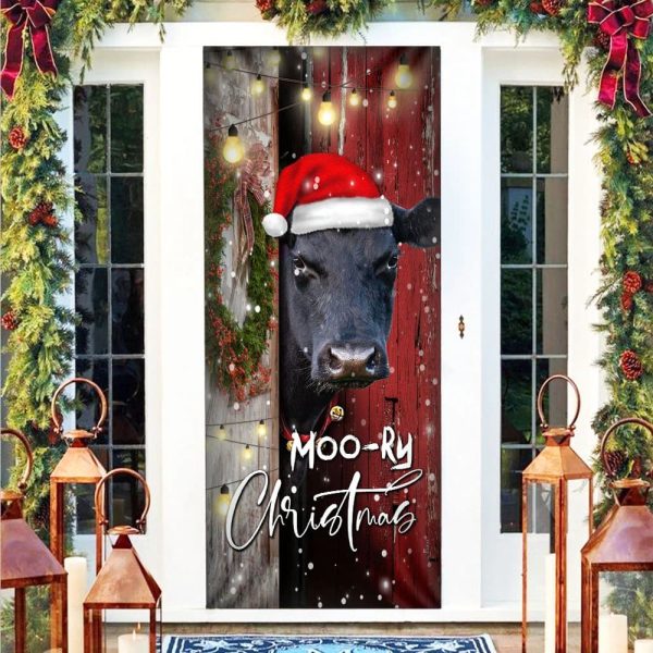 Angus Moory Christmas Door Cover – Front Door Christmas Cover – Christmas Outdoor Decoration – Unique Gifts Doorcover