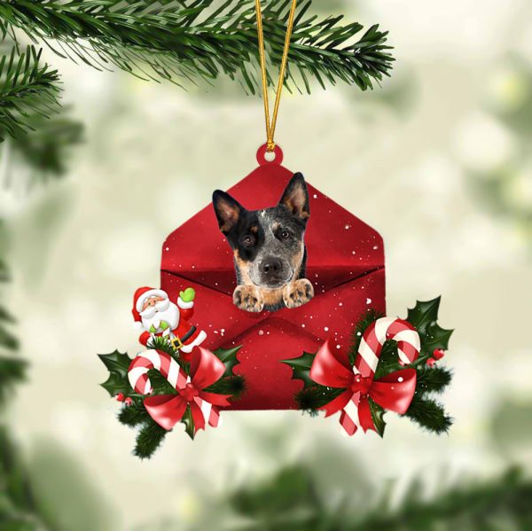 Australian Cattle Christmas Letter Ornament – Car Ornament – Gifts For Pet Owners