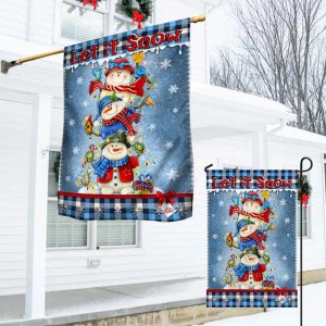 Banner Home Decor Let It Snowman Christmas Door Cover Christmas Outdoor Decoration Unique Gifts Doorcover 3