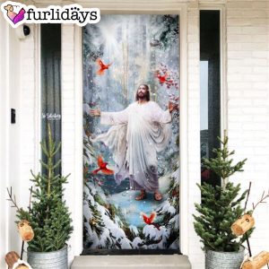 Be Still And Know That I Am God Jesus Christmas American Door Cover Housewarming Gifts Unique Gifts Doorcover 8