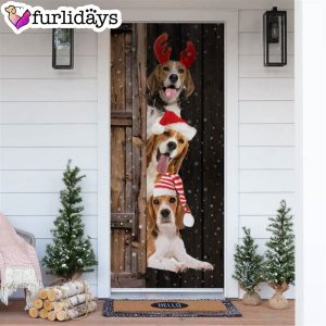 Beagle Christmas Door Cover Xmas Gifts For Pet Lovers Christmas Gift For Friends