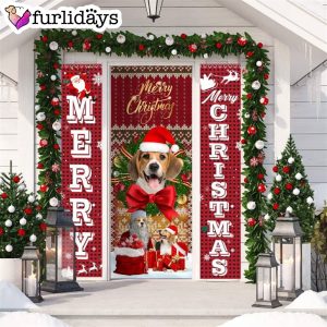 Beagle Merry Christmas Gift Door Cover Xmas Gifts For Pet Lovers Christmas Gift For Friends