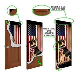 Beautiful German Shepherd Door Cover Xmas Outdoor Decoration Gifts For Dog Lovers 6