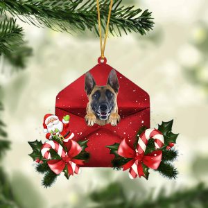 Belgian Shepherd Christmas Letter Ornament –…