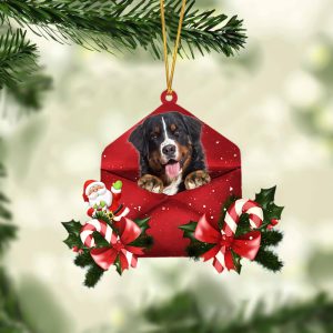 Bernese Mountain Christmas Letter Ornament –…