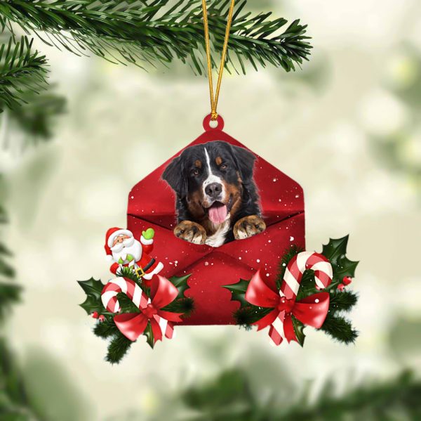 Bernese Mountain Christmas Letter Ornament – Car Ornament – Gifts For Pet Owners
