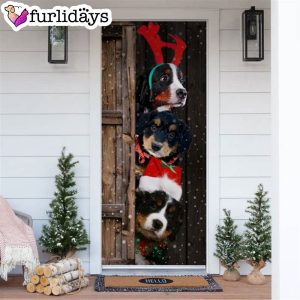 Bernese Mountain Dog Christmas Door Cover…
