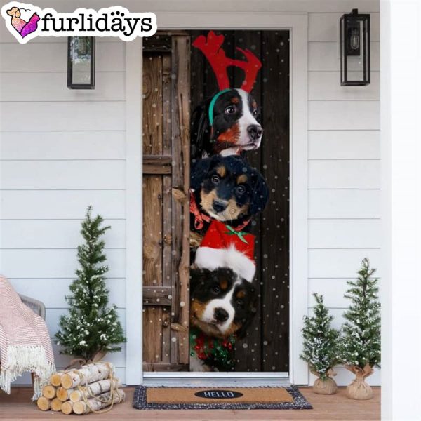 Bernese Mountain Dog Christmas Door Cover – Xmas Gifts For Pet Lovers – Christmas Gift For Friends