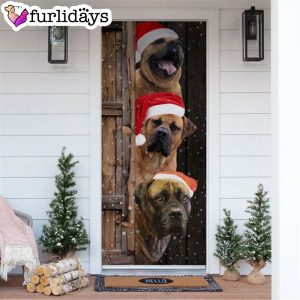 Boerboel Christmas Door Cover Xmas Gifts For Pet Lovers Christmas Gift For Friends